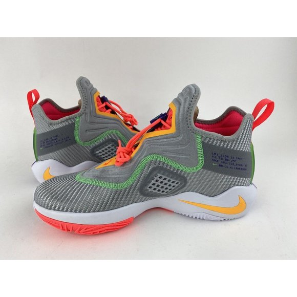 Nike LeBron James Soldier 14 Hare Gray Red Men's Basketball Shoes CK6024 001 - Picture 12 of 12